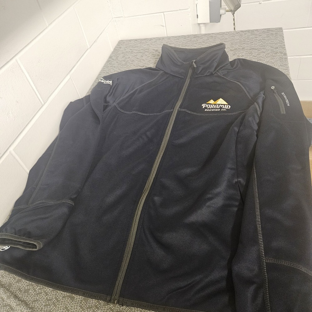 Stormtech Jacket Mens Medium  Pyramid Brewery Blue‎ Stretch Full-Zip